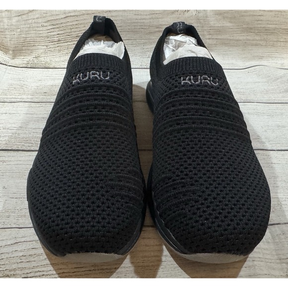 Kuru Stride Slip On Shoes Athletic Sneakers Jet Black / Slate Gray Sz US: 8 W - Picture 4 of 6